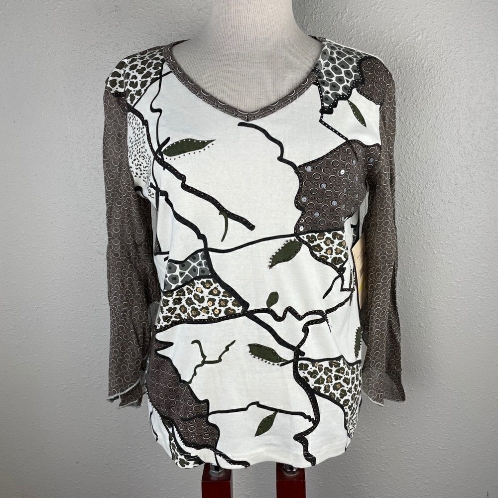 NWT Multiples Long Sleeve Top Size M